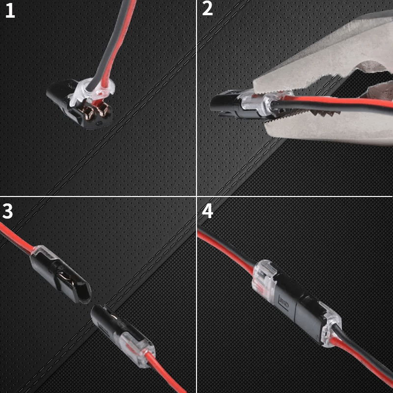 (🔥Last Day Promotion - 49% off)2024Double-wire Plug-in Connector With Locking Buckle(The more you buy, the more discounts you get)