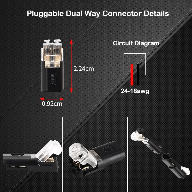 (🔥Last Day Promotion - 49% off)2024Double-wire Plug-in Connector With Locking Buckle(The more you buy, the more discounts you get)